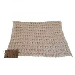 Holisteeq Pure Unbleached Cotton Wash Cloth Unfolded