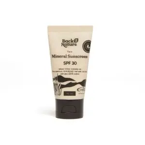 Back 2 Nature Marine Safe Sunscreen Non-Nano Zinc Non-Toxic Mineral Sunblock Face SPF 30, 45 ml