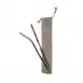 Ecoboks stainless steel straw set plain cotton
