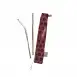 Ecoboks stainless steel straw set shweshwe maroon