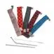 Ecoboks straw bag shweshwe set with straws