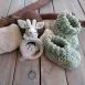 Holisteeq Crochet Shoes and Cow Teether Green (3)