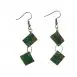 Geometric upcycled circuit board ear rings