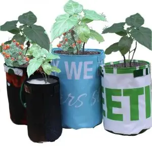Upcycle Reclaimed Waste Billboard Banner Planter Cover