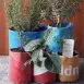 Upcycle Reclaimed Waste Billboard Banner Planter Covers (3)