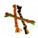 Upcycle Reclaimed Waste T-shirt Yarn Crochet Doggie Toy Small (2)