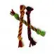 Upcycle Reclaimed Waste T-shirt Yarn Crochet Doggie Toy Small