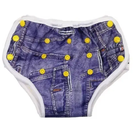 Bamboo Baby Cheap Reusable Cloth Nappy Training Pants Denim