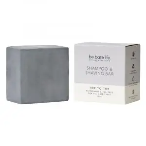 Be.Bare Essentials Top to Toe pH balanced Shampoo and Shaving bar without lye best all in one bar South Africa clicks dischem