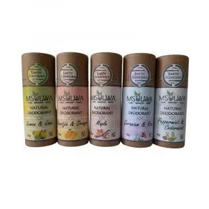 Msulwa Life Best Eco Unisex Men Women Natural Deodorant stick that works Scent Collection South Africa Clicks Dischem