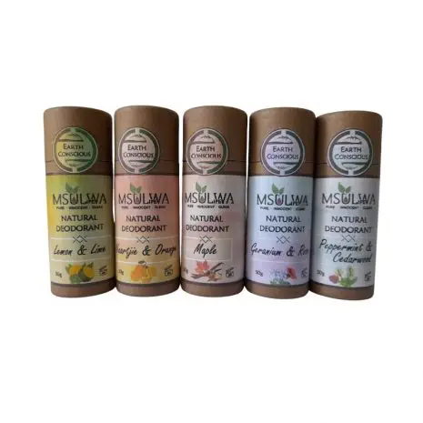 Msulwa Life Best Eco Unisex Men Women Natural Deodorant stick that works Scent Collection South Africa Clicks Dischem