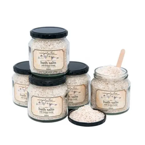 Simply Bee Fynbos Honey Bath Salts Glass