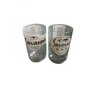 Upcycle South Africa Reclaimed Beer Bottle Glass Tumblers (2)