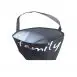Upcycle car travel trash bin from reclaimed billboard banner waste