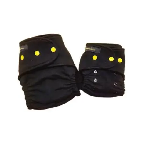 Janna Nanna Black Cotton Fitted Nappy (14)