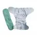 Mini Matters Velcro Fitted Nappy Cotton with Booster Inside View (2)