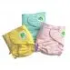 MiniMatters Fitted Cloth Nappy with Velcro - Minty Lemon Candyfloss