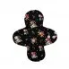 Ecoelephant brand reusable washable sanitary menstrual pad slim pattern heavy flow 8_ black roses softknit South Africa open