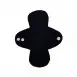 Ecoelephant brand reusable washable sanitary menstrual pad slim pattern heavy flow 8_ black softknit South Africa open