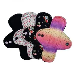 Ecoelephant brand reusable washable sanitary menstrual pad slim pattern heavy flow 8_ softknit collection South Africa open