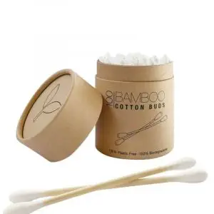 Microgarden 100 Piece Bamboo Cotton Ear Buds Swabs 100% plastic-free
