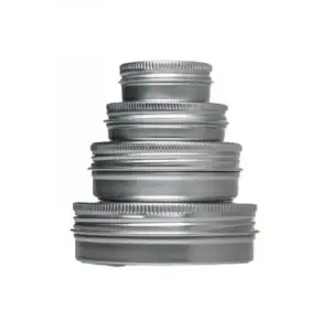 Lined Cosmetic Aluminium Tins for Balms, Creams, Powders, etc. (15g, 30g, 50g, 60g, 100g, 200g)