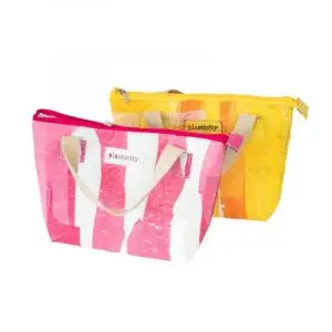 Plasticity Upcycled fused plastic bags insulated lunch _ cooler bag set
