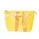 Plasticity Upcycled fused plastic bags insulated lunch _ cooler bag yellows