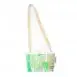 Plasticity Upcycled fused plastic sling bag - vegan designer handbag greenery