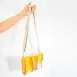 Plasticity Upcycled fused plastic sling bag - vegan designer handbag sunshine (2)