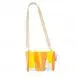 Plasticity Upcycled fused plastic sling bag - vegan designer handbag sunshine
