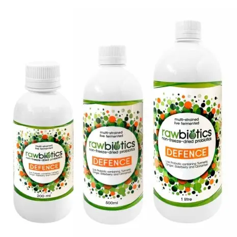 Rawbiotics Defence Probiotic Liquid for Boosted Gut Health Variations