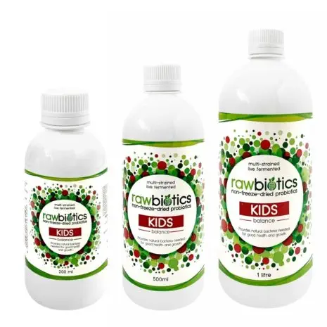 Rawbiotics Kids Balance Probiotic Liquid for Gut Health Vairations