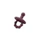Mini Matters Chomp Silicone Baby Dummy Pacifier Soother Cherry Handle Plum
