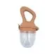 Mini Matters Silicone Fruit Feeder Angled Caramel