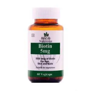 Biolife 5mg Biotin 60s