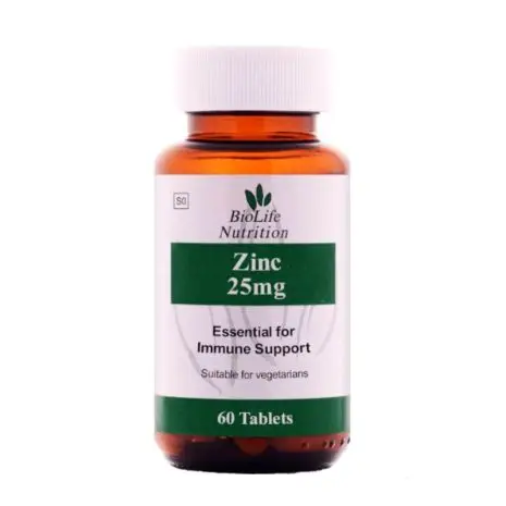 Biolife Zinc 25mg 60’s