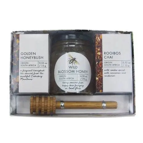 Eat Art Indigenous Tea and Wild Blossom Honey Gift Set