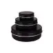 Black aluminium tins cosmetic singles 15g 50g 100g (2)