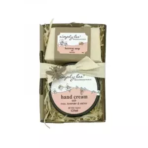 Simply Bee Nicky's Gift Pack Hand Cream and Lavender Beeswax Soap