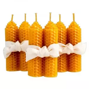 Simply Bee Short Beeswax Candles