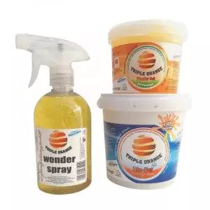 Triple Orange products for sale South Africa laundry cream wonder gel and wonder spray combo bundle starter set small