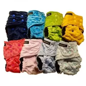 Reusable, waterproof nappy covers