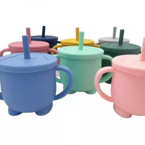 MiniMatters Silicone Straw Sippy Cups All Colours