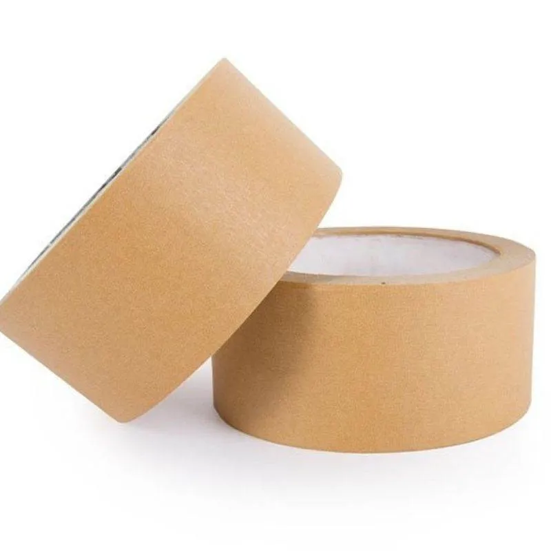 Self Adhesive Kraft Paper Packaging Tape Holisteeq