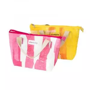 Plasticity Upcycled fused plastic bags insulated lunch _ cooler bag set