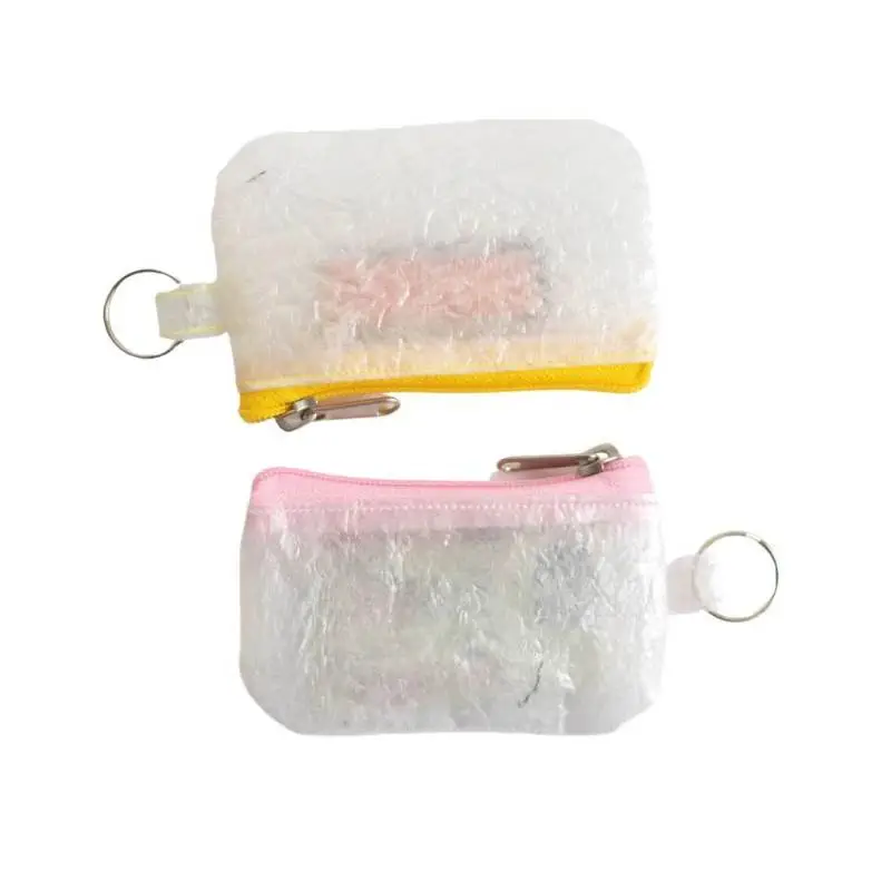 Translucent zippered sales coin pouch
