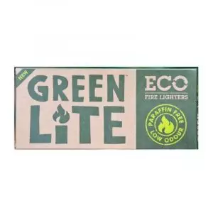 Green Lite Eco-Friendly Firelighters Low Odour Paraffin Free From Waste