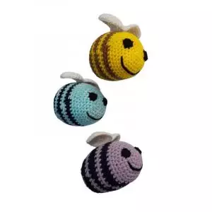 Upcycle Knitted Stuffed Baby Toy Bees From Waste Yarn (2)
