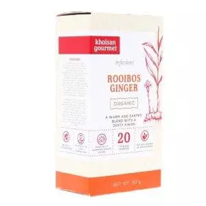 Khoisan Gourmet Organic Rooibos Tea with Ginger – Infusion 50g